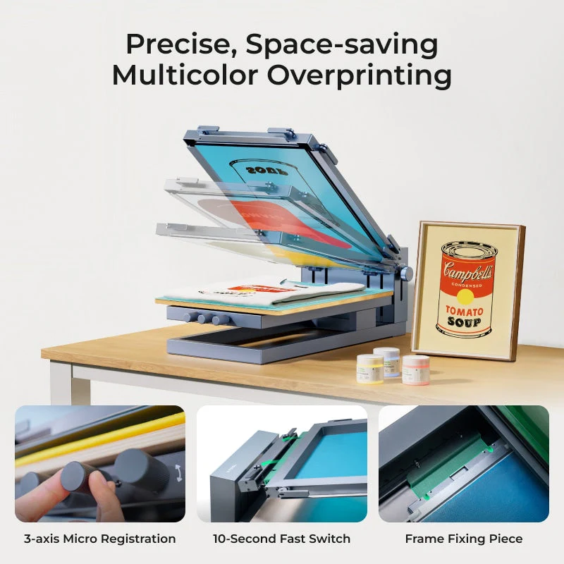 xTool P2S Screen Printing Kit: Solution with Laser for Education - Image 9