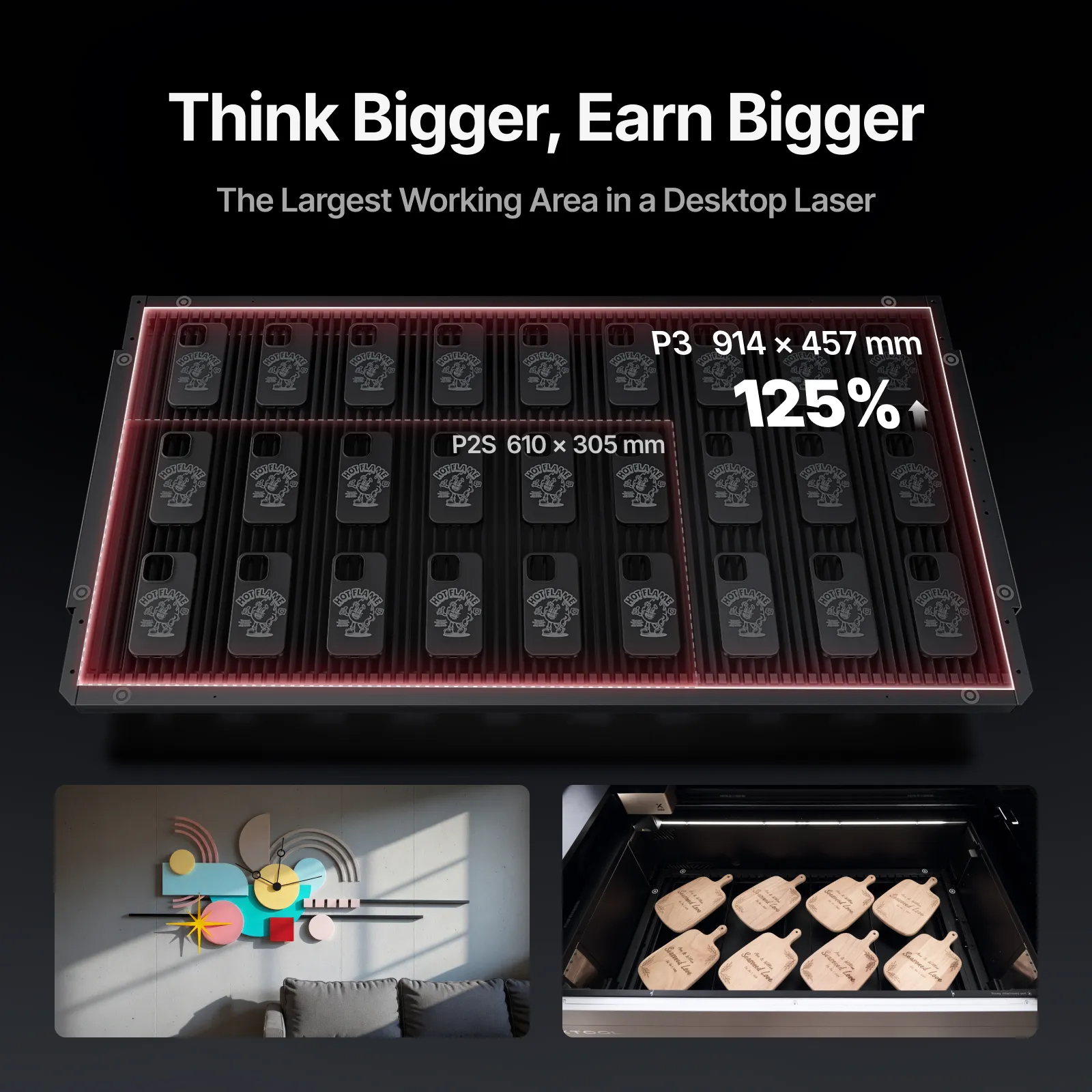 xTool P3 80W Flagship CO2 Laser Cutter with Intelligent Automation - Image 5
