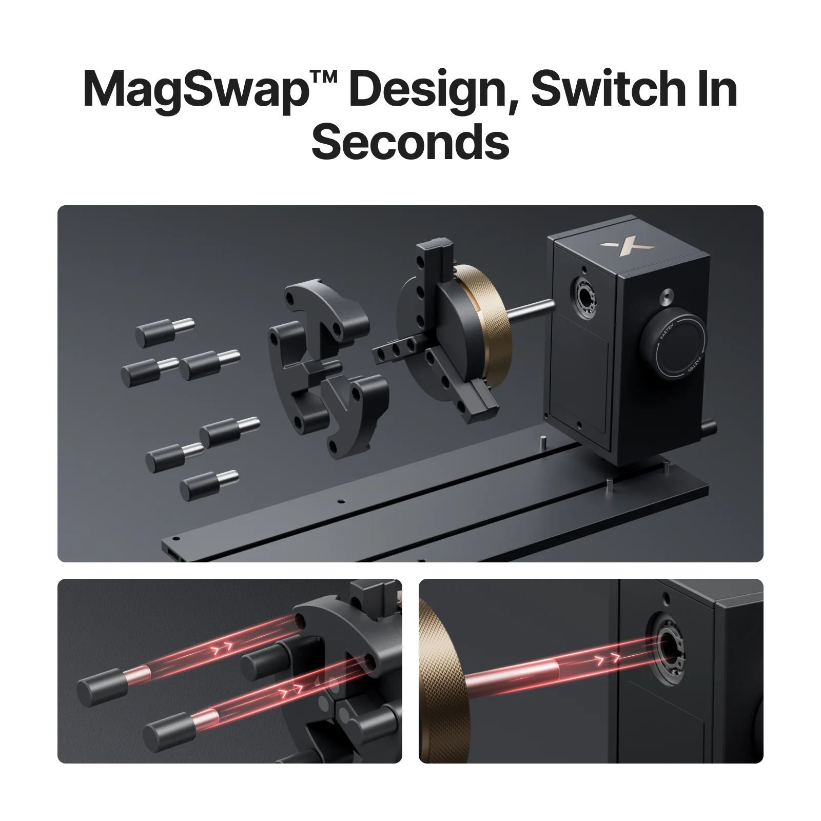 xTool RA3: World's First Smart, MagSwap™ Rotary - Image 3