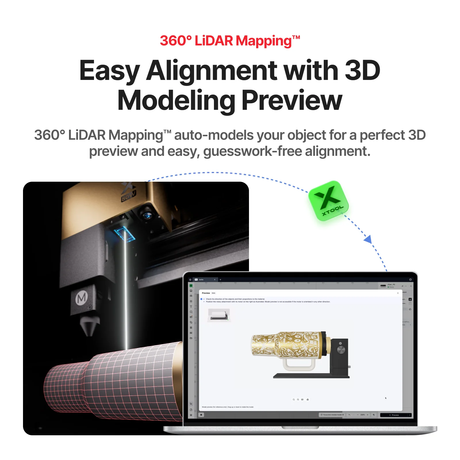 xTool RA3: World's First Smart, MagSwap™ Rotary - Image 4