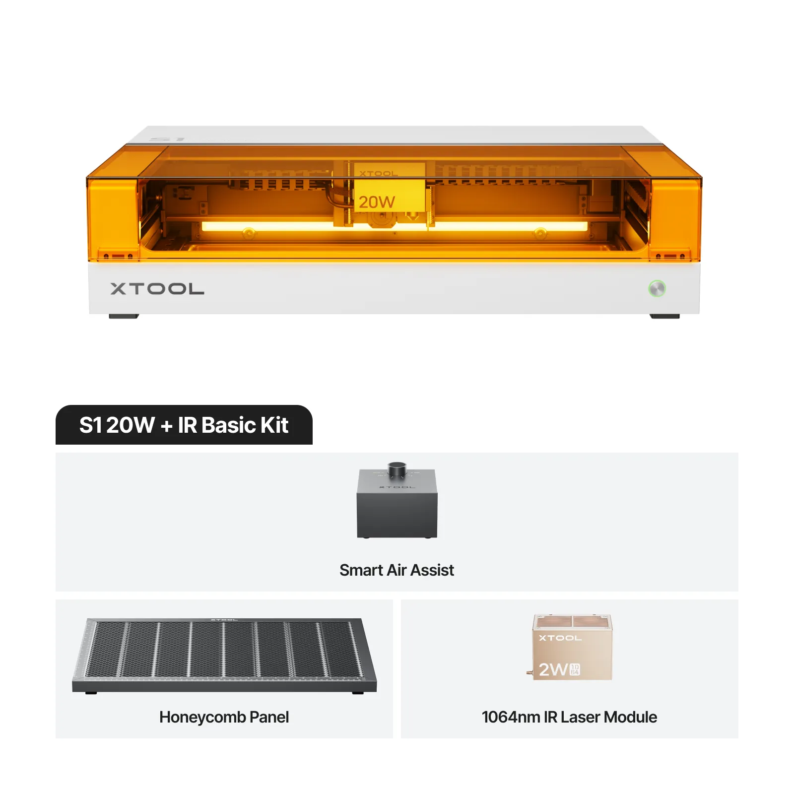 xTool S1 + 1064nm IR Laser Kit: Enclosed Diode Laser Engraver & Cutter - Image 15