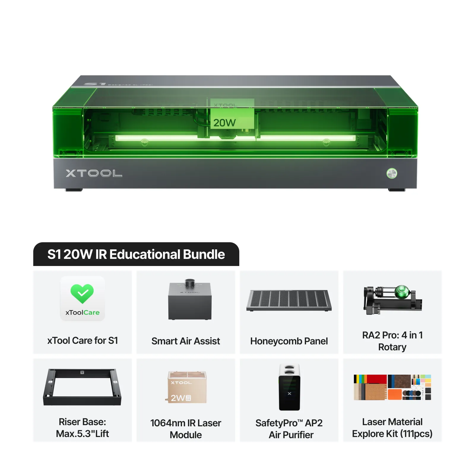 xTool S1 Enclosed Diode Laser Cutter for Education - Image 14
