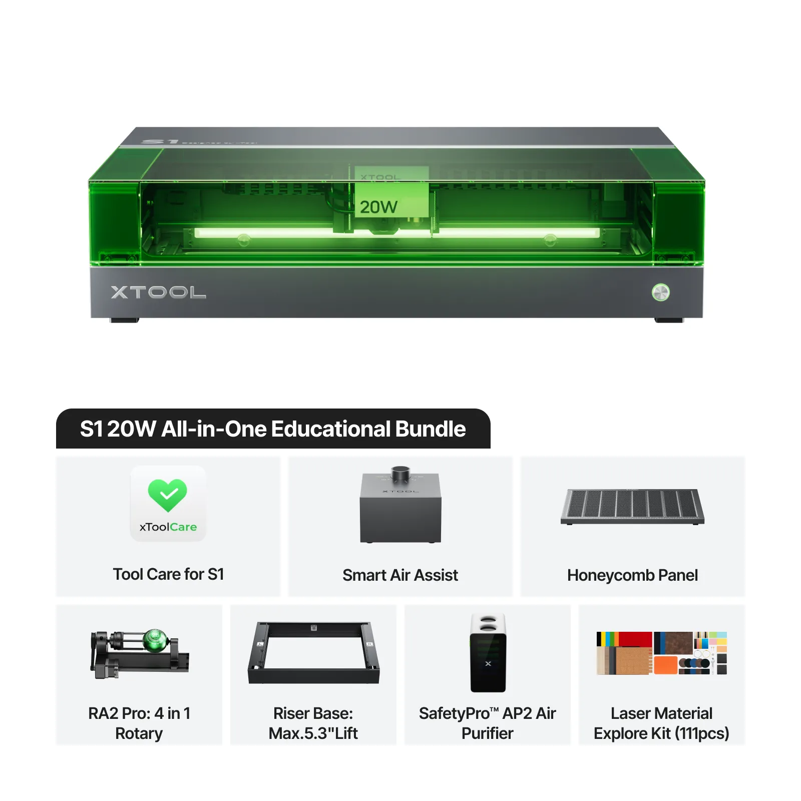xTool S1 Enclosed Diode Laser Cutter for Education - Image 16