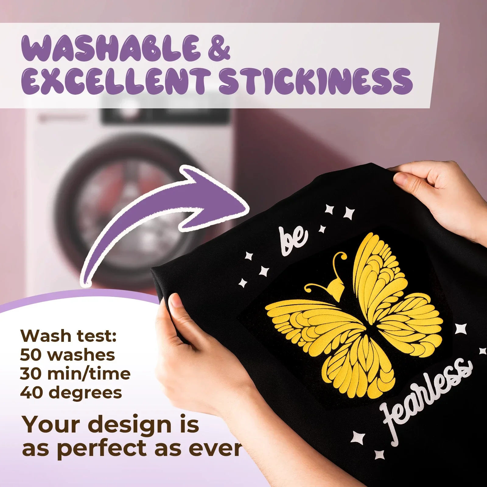 Yellow 3D Puff Heat Transfer Vinyl Roll - Image 4